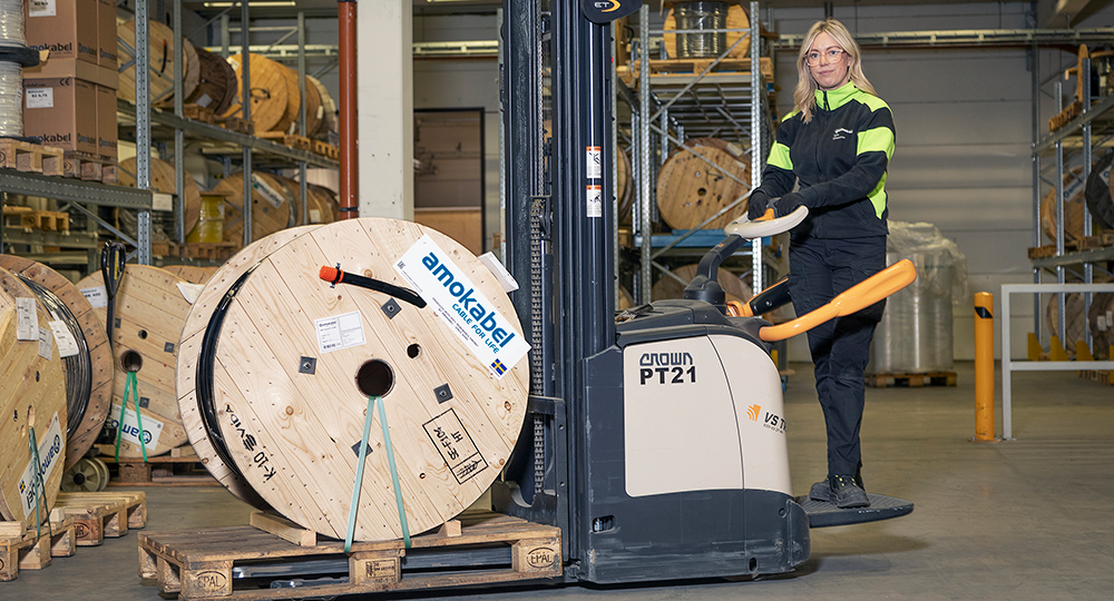 Sofia on the factory floor