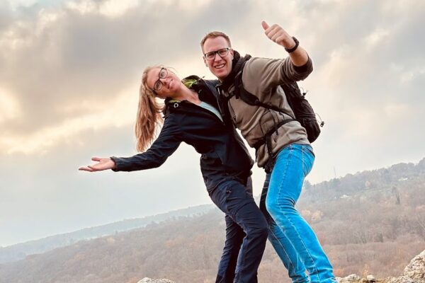 Myrthe and Jan-Jaap in nature