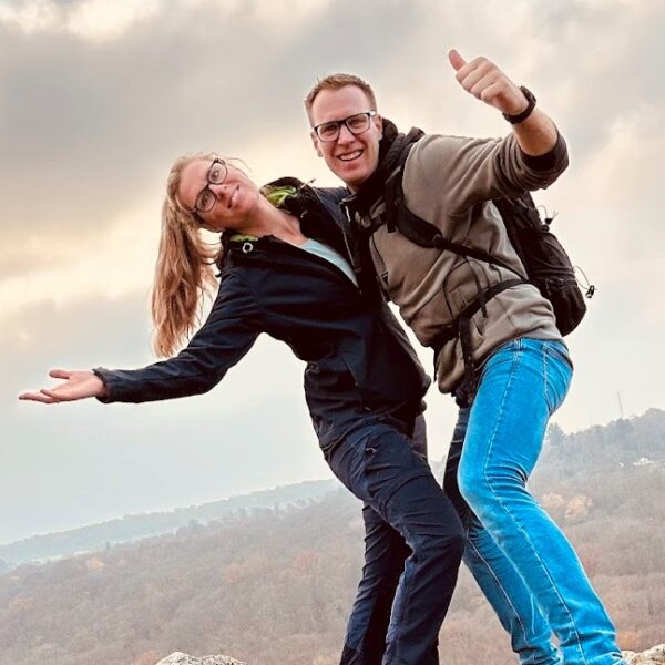 Myrthe and Jan-Jaap in nature