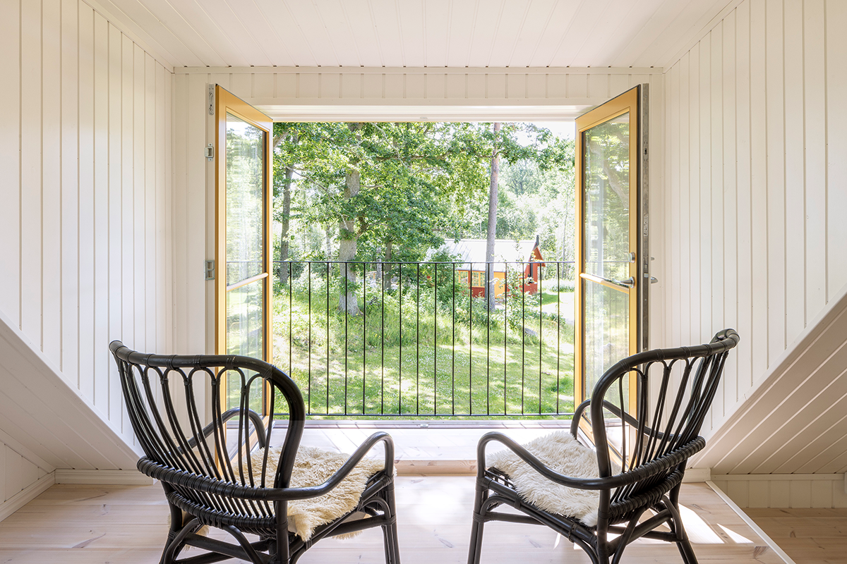 Two chairs in a house